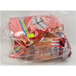 BAG WITH BITS AND BITES AND CHEEZIES
