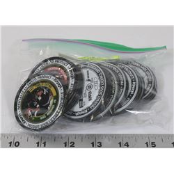 BAG OF 29 KATCH HOCKEY COINS ,ASSORTED TEAMS