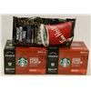 Image 1 : BAG OF STARBUCKS K-CUPS AND TIM HORTONS DARK