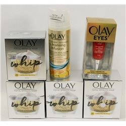 BAG OF OLAY MOISTURIZERS AND CLEANSERS
