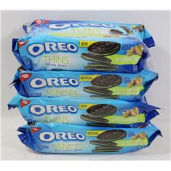 4 PACKS OF OREO THINS PISTACHIO FLAVOUR