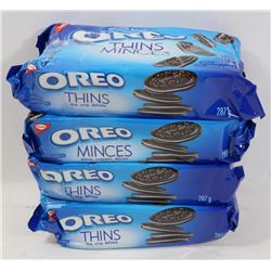 4 PACKS OF OREO THINS