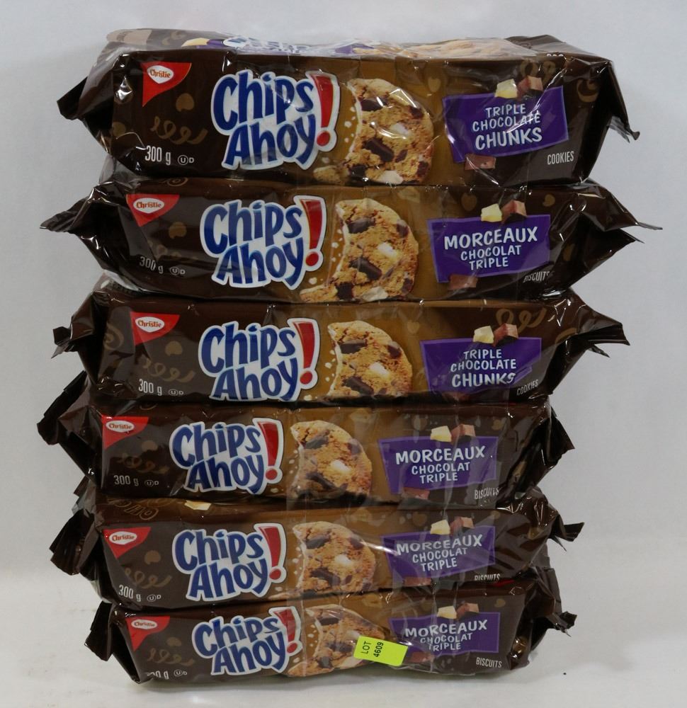 6 PACKS OF CHIPS AHOY TRIPLE CHOCOLATE CHUNKS