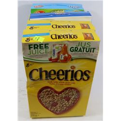 5 BOXES OF CEREAL