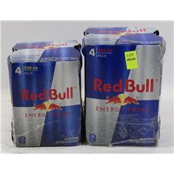 8 CANS OF RED BULL