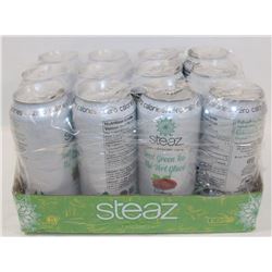 CASE OF STEAZ ICED GREEN TEA