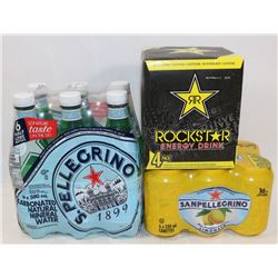 CASE OF S.PELLEGRINO WATER SOLD WITH CASE OF ROCK