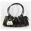 Image 1 : BROWN SNAKESKIN STYLE HANDBAG