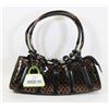 Image 1 : BROWN SNAKESKIN STYLE HANDBAG