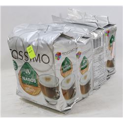 4 BAGS OF TASSIMO NABOB LATTE COFFEE PODS