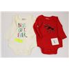 Image 1 : SET OF 2 NEW INDIGO ONESIES 3-6 MONTHS