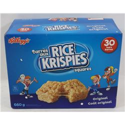 30 PACK OF KELLOGG'S RICE KRISPIES