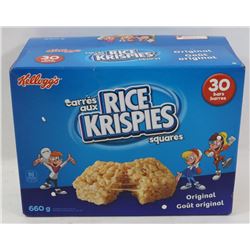 30 PACK OF KELLOGG'S RICE KRISPIES