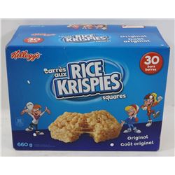 30 PACK OF KELLOGG'S RICE KRISPIES