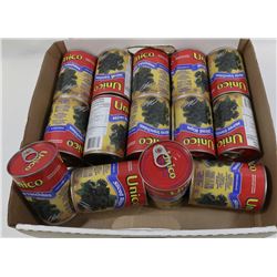 BOX OF CANNED OLIVES