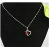 Image 1 : LADIES 3D HEART PENDANT AND NECKLACE SET