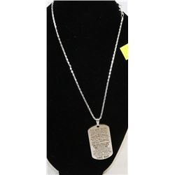 FATHER AND SON NECKLACE TO MY SON NEVER FORGET