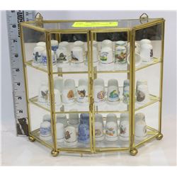 VINTAGE INCASED 25 THIMBLES. COLLECTIBLES