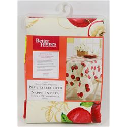 NEW BETTER HOMES & GARDEN 52 X70" PEVA TABLE CLOTH