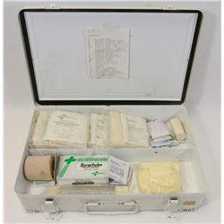 OLD FIRST AID KIT WITH CONTENTS