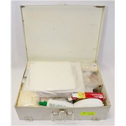 OLD FIRST AID KIT WITH CONTENTS