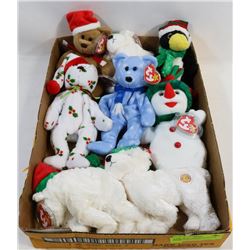 RETIRED TY CHRISTMAS BEANIE BABIES COLLECTION