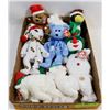 Image 1 : RETIRED TY CHRISTMAS BEANIE BABIES COLLECTION