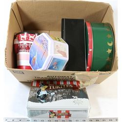 BOX OF COLLECTORS TINS