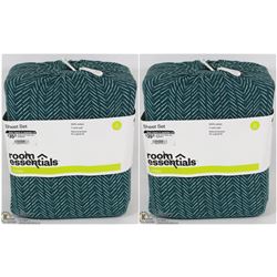 LOT OF TWO ROOM ESSENTIALS JERSEY SHEET SET