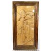 Image 1 : VINTAGE HAND CARVED MAN 11 X 22