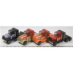 VINTAGE SET OF 4 TONKA SEMI TRUCKS