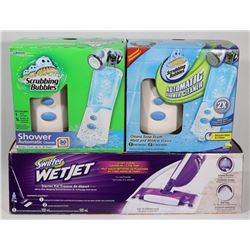 A FLAT OF NEW SWIFFER WETJET