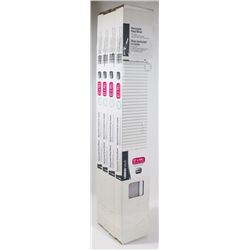 LOT OF 4 UBERHAUS HORIZONTAL VINYL BLINDS WHITE,