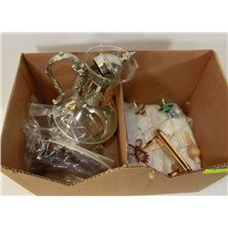 ESTATE BOX OF GLASSWARE AND MORE