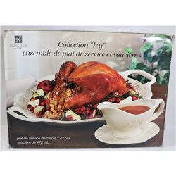 ROSCHER AND CIE NEW IVY COLLECTION PLATTER AND