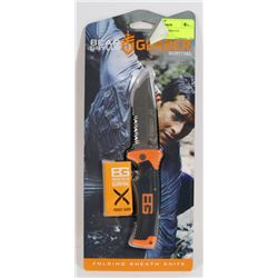 GERBER FOLDING SHEATH SURVIVAL KNIFE.