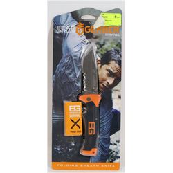 GERBER FOLDING SHEATH SURVIVAL KNIFE.