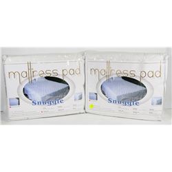 LOT OF TWO SNUGGLE MATTRESS PADS SIZE TWIN XL