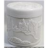 Image 1 : DRAGON CARVED WHITE STONE URN/ JAR