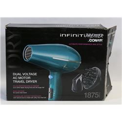INFINITY PREMIER BY CONAIR DUAL VOLTAGE AC MOTOR