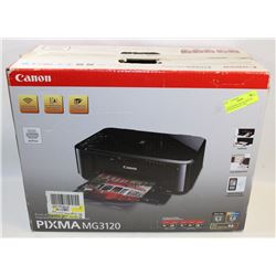 CANON PIXMA MG3120 PRINTER WITH NEW INKJET CART.