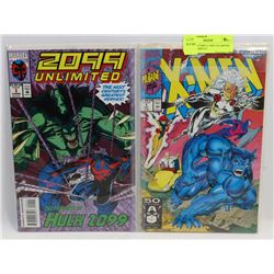 LOT OF 2 COMICS, 2099 UNLIMITED #1 AND X-MEN #1