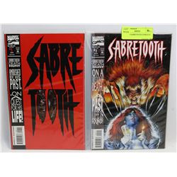 LOT OF 2 SABRETOOTH COMICS #1 AND #2