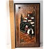 Image 3 : 5)  LOT OF 2 WOODEN, COPPER & ENAMEL