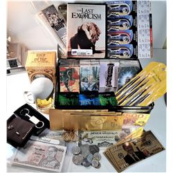 27)  LARGE JACK DANIELS TIN & CONTENTS