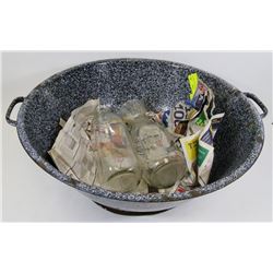 BREAD KNEADING DOUGH DISH NO LID, 1 QUART GLASS