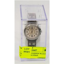 NEW DAYBIRD FASHION WATCH, LADIES, BROWN STRAP