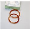 Image 1 : PAIR OF JADE BANGLES -  YOUTH/CHILDRENS SIZE