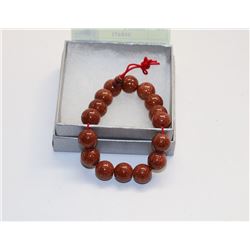PRAYER BEADS - RUST GOLDSTONE COLOR