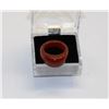 Image 1 : CARNELIAN STONE RING - APPROX SIZE 9.5